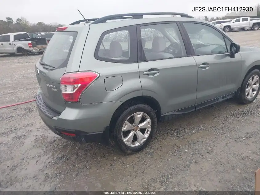 JF2SJABC1FH412930 2015 Subaru Forester 2.5I