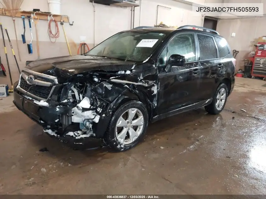 JF2SJADC7FH505593 2015 Subaru Forester 2.5I Premium