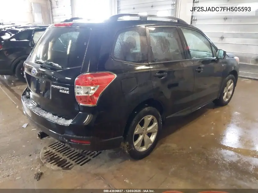 JF2SJADC7FH505593 2015 Subaru Forester 2.5I Premium