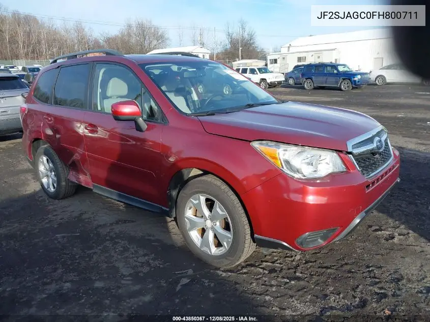 JF2SJAGC0FH800711 2015 Subaru Forester 2.5I Premium