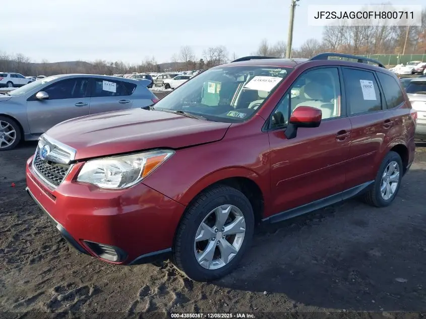 JF2SJAGC0FH800711 2015 Subaru Forester 2.5I Premium