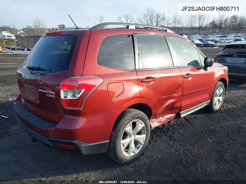 JF2SJAGC0FH800711 2015 Subaru Forester 2.5I Premium