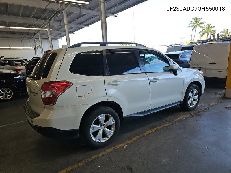 2016 Subaru Forester 2.5I Premium VIN: JF2SJADC9GH550018 Lot: 40192485