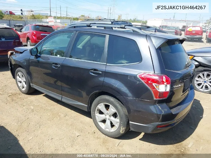 2016 Subaru Forester 2.5I Limited VIN: JF2SJAKC1GH464267 Lot: 40384778