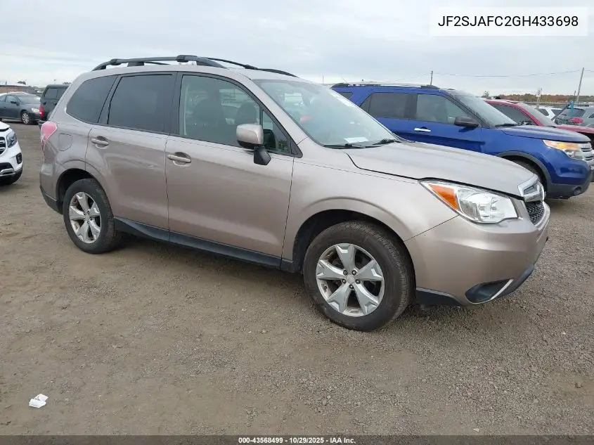 JF2SJAFC2GH433698 2016 Subaru Forester 2.5I Premium