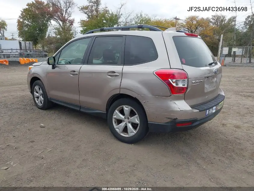 JF2SJAFC2GH433698 2016 Subaru Forester 2.5I Premium