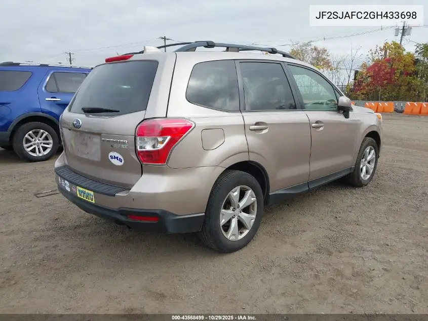 JF2SJAFC2GH433698 2016 Subaru Forester 2.5I Premium