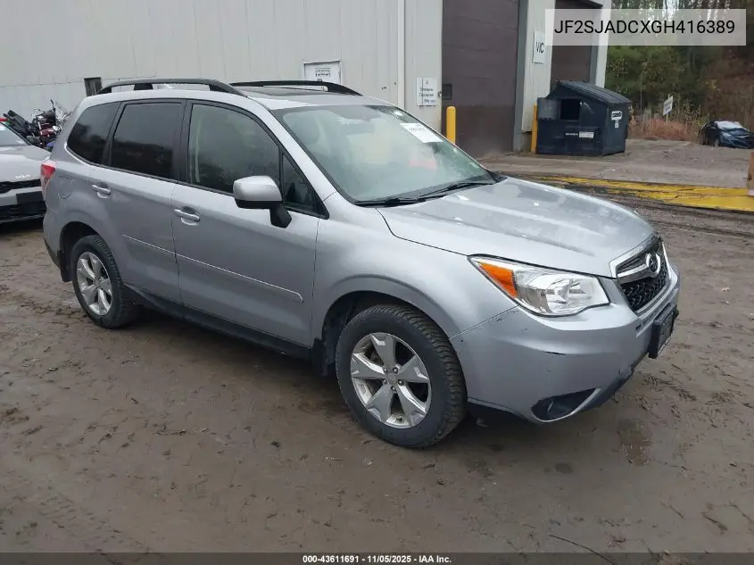 JF2SJADCXGH416389 2016 Subaru Forester 2.5I Premium
