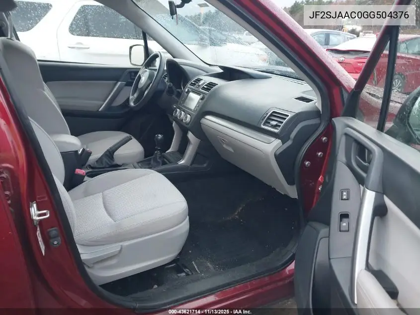 JF2SJAAC0GG504376 2016 Subaru Forester 2.5I