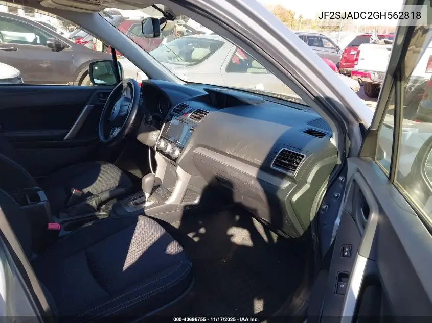 JF2SJADC2GH562818 2016 Subaru Forester 2.5I Premium