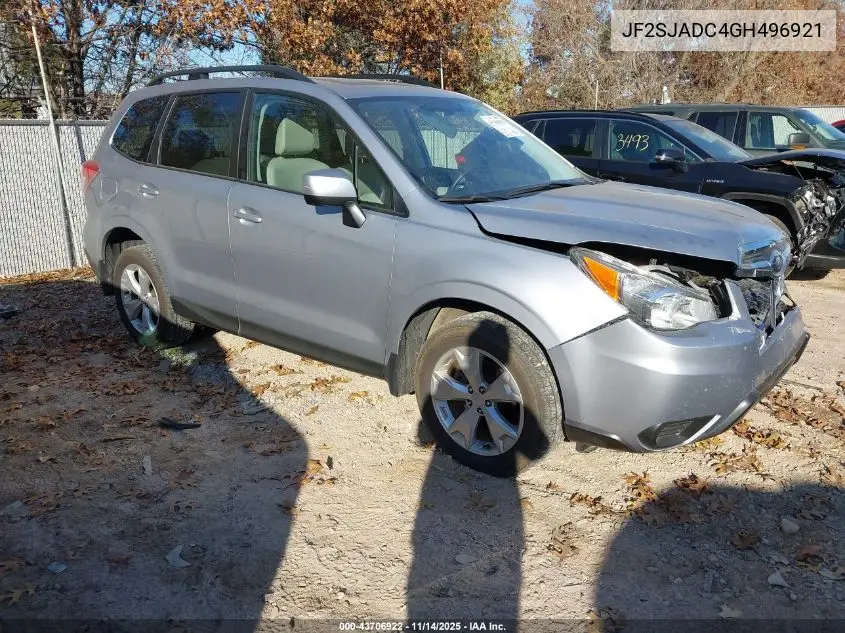 JF2SJADC4GH496921 2016 Subaru Forester 2.5I Premium