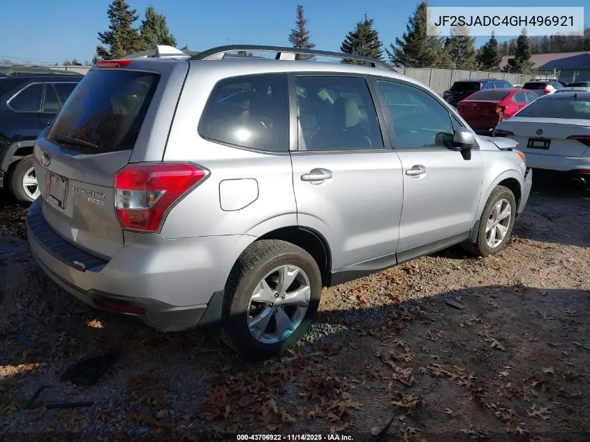 JF2SJADC4GH496921 2016 Subaru Forester 2.5I Premium