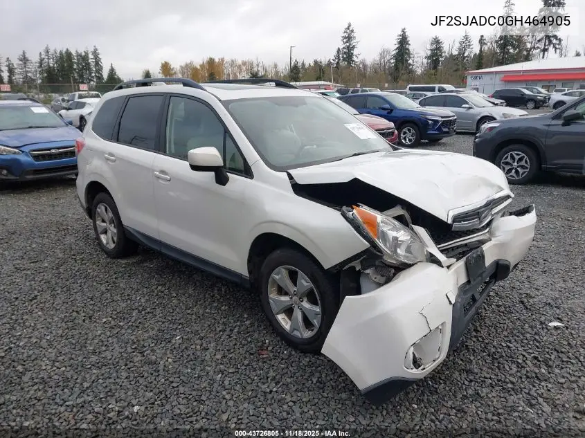 JF2SJADC0GH464905 2016 Subaru Forester 2.5I Premium
