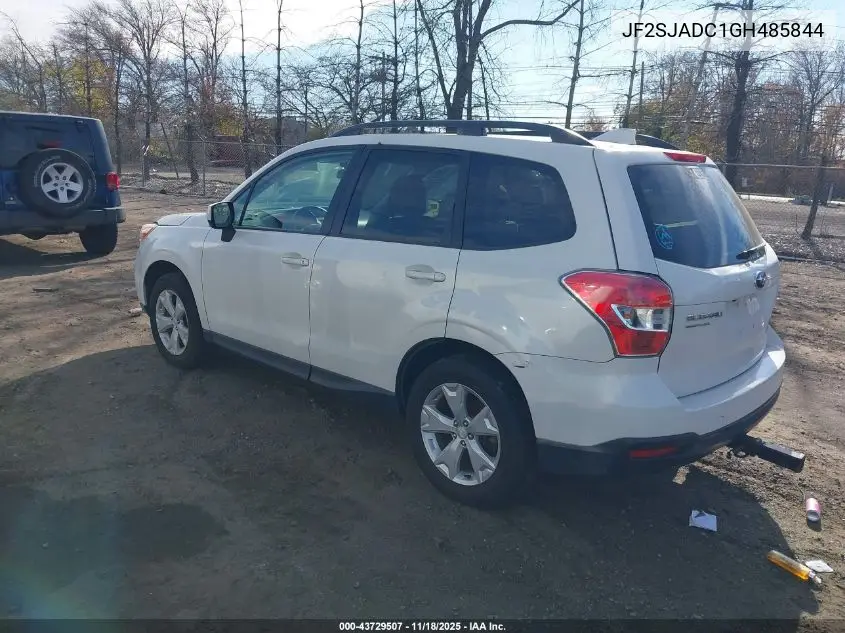 JF2SJADC1GH485844 2016 Subaru Forester 2.5I Premium