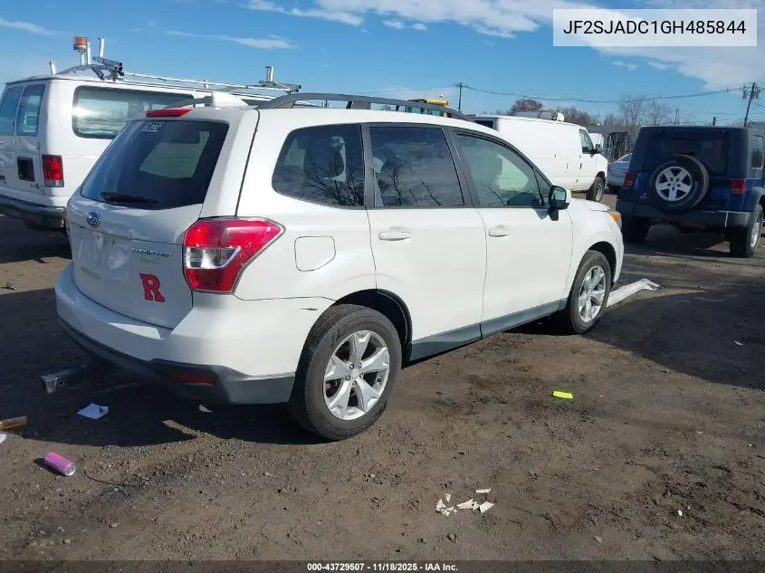 JF2SJADC1GH485844 2016 Subaru Forester 2.5I Premium