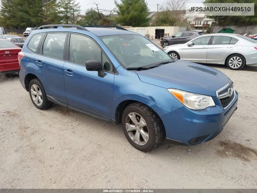 JF2SJABCXGH489510 2016 Subaru Forester 2.5I