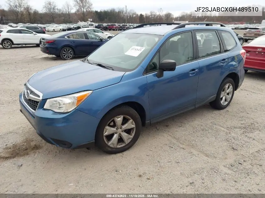 JF2SJABCXGH489510 2016 Subaru Forester 2.5I