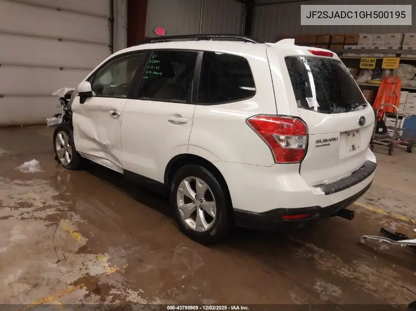 JF2SJADC1GH500195 2016 Subaru Forester 2.5I Premium