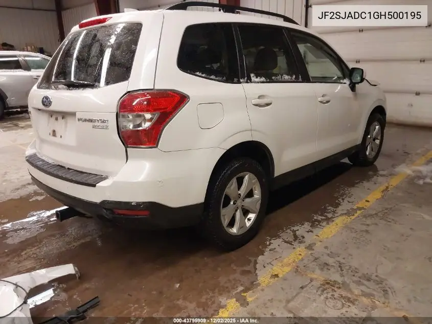 JF2SJADC1GH500195 2016 Subaru Forester 2.5I Premium