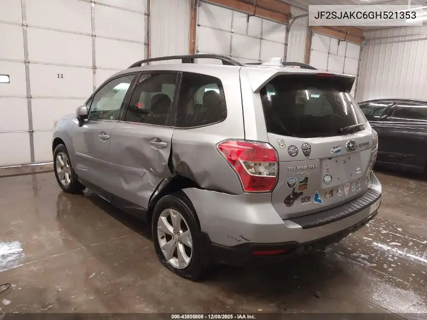 JF2SJAKC6GH521353 2016 Subaru Forester 2.5I Limited