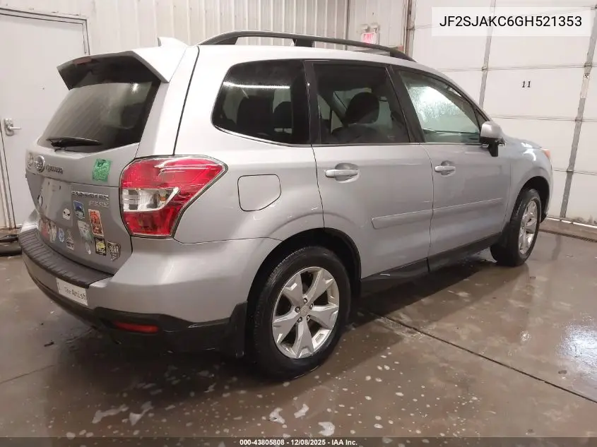 JF2SJAKC6GH521353 2016 Subaru Forester 2.5I Limited