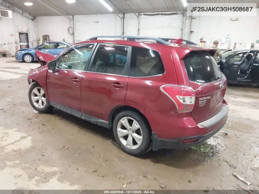 JF2SJAKC3GH508687 2016 Subaru Forester 2.5I Limited