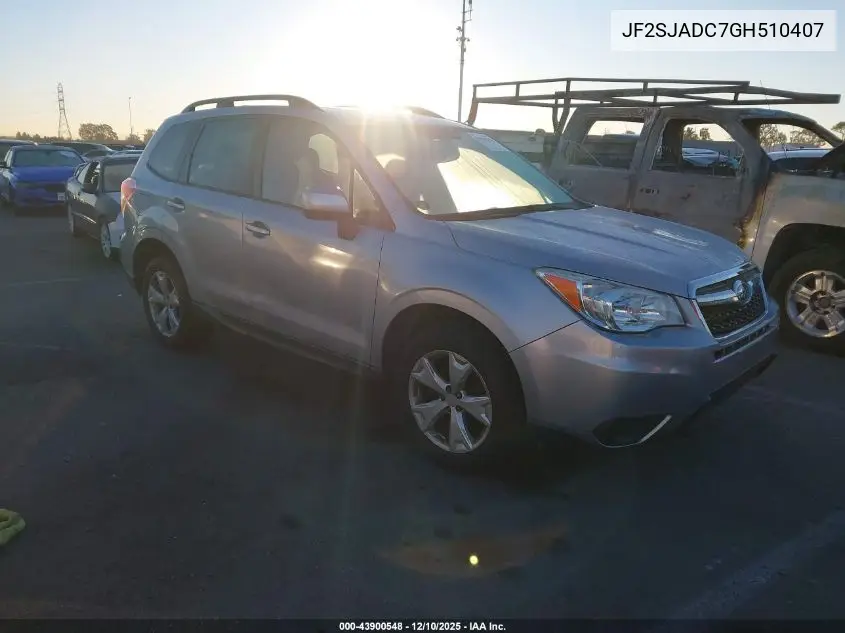 JF2SJADC7GH510407 2016 Subaru Forester 2.5I Premium