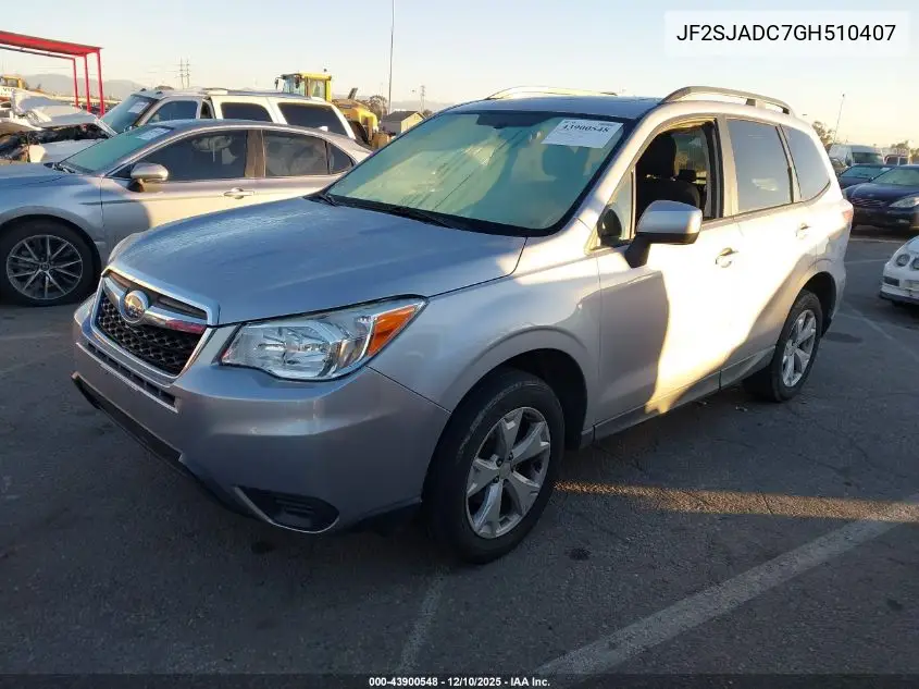 JF2SJADC7GH510407 2016 Subaru Forester 2.5I Premium