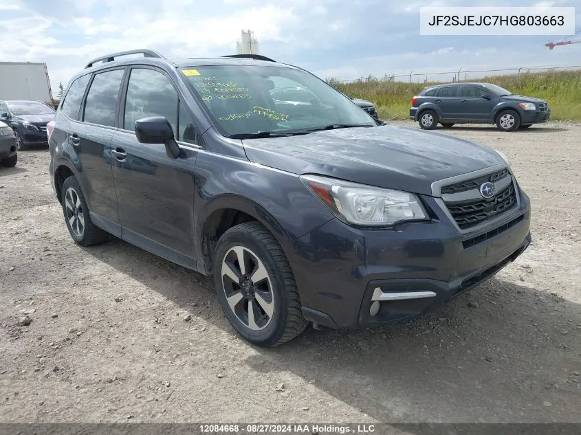 2017 Subaru Forester 2.5I Limited VIN: JF2SJEJC7HG803663 Lot: 12084668