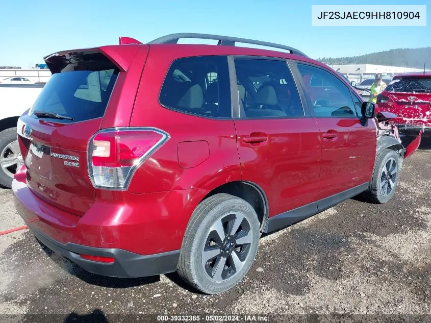 JF2SJAEC9HH810904 2017 Subaru Forester 2.5I Premium