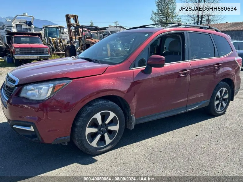 JF2SJAEC5HH580634 2017 Subaru Forester 2.5I Premium