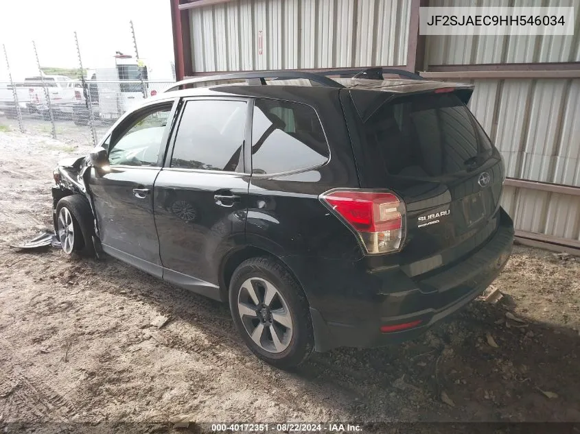 2017 Subaru Forester 2.5I Premium VIN: JF2SJAEC9HH546034 Lot: 40172351