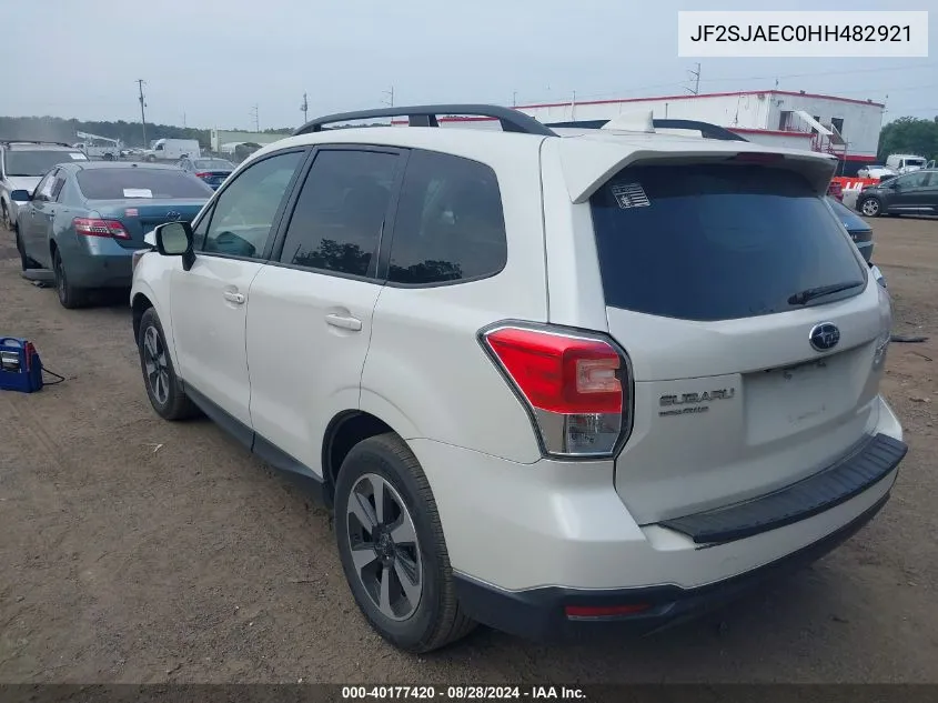 JF2SJAEC0HH482921 2017 Subaru Forester 2.5I Premium