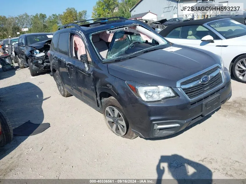 2017 Subaru Forester 2.5I Premium VIN: JF2SJAGC9HH593237 Lot: 40336561