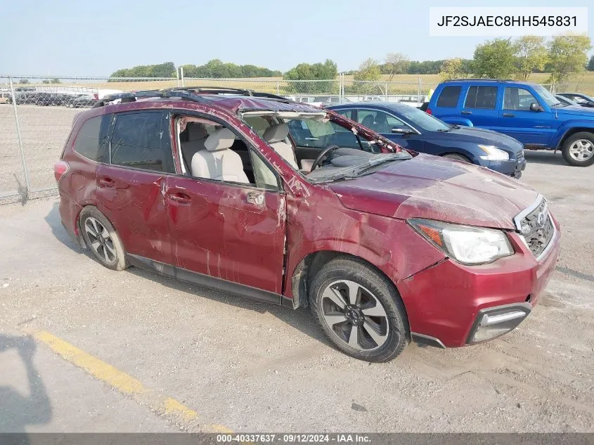 JF2SJAEC8HH545831 2017 Subaru Forester 2.5I Premium