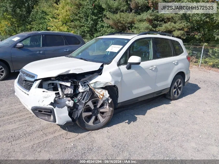 2017 Subaru Forester 2.5I Limited VIN: JF2SJARC0HH572533 Lot: 40341294