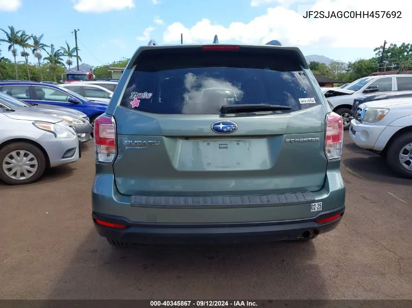 JF2SJAGC0HH457692 2017 Subaru Forester 2.5I Premium