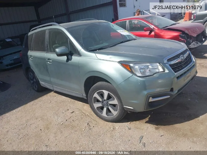 JF2SJAECXHH511079 2017 Subaru Forester 2.5I Premium