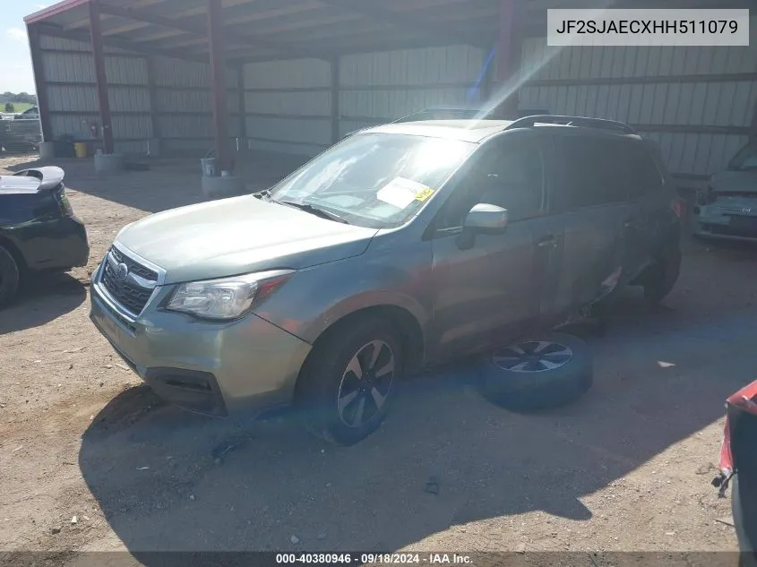 JF2SJAECXHH511079 2017 Subaru Forester 2.5I Premium