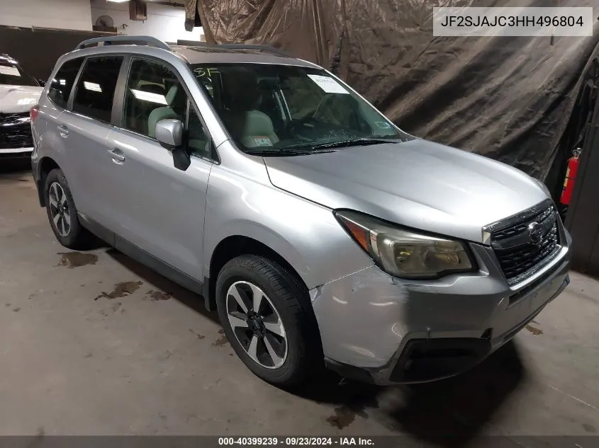 JF2SJAJC3HH496804 2017 Subaru Forester 2.5I Limited