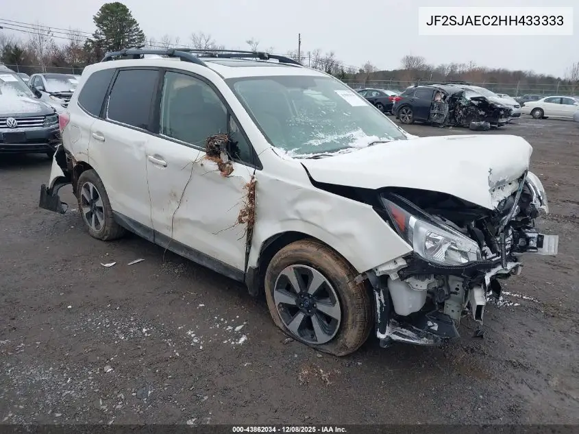 JF2SJAEC2HH433333 2017 Subaru Forester 2.5I Premium