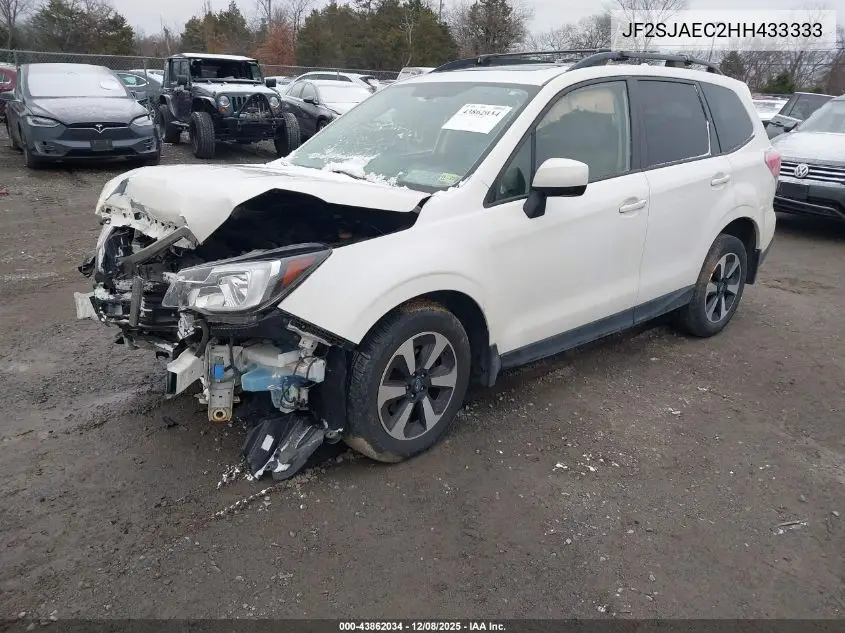 JF2SJAEC2HH433333 2017 Subaru Forester 2.5I Premium