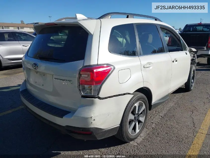 JF2SJARC6HH493335 2017 Subaru Forester 2.5I Limited