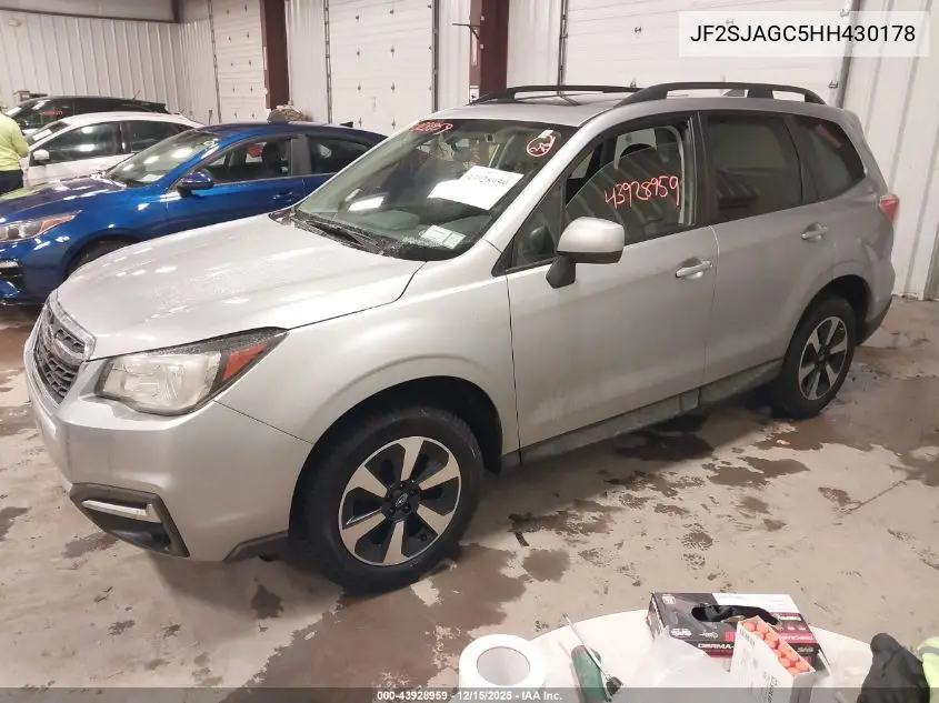 JF2SJAGC5HH430178 2017 Subaru Forester 2.5I Premium