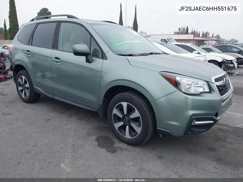 JF2SJAEC6HH551675 2017 Subaru Forester 2.5I Premium
