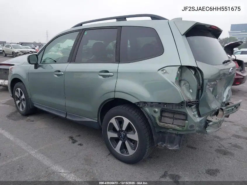 JF2SJAEC6HH551675 2017 Subaru Forester 2.5I Premium