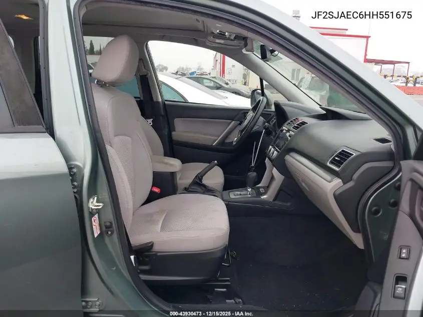 JF2SJAEC6HH551675 2017 Subaru Forester 2.5I Premium