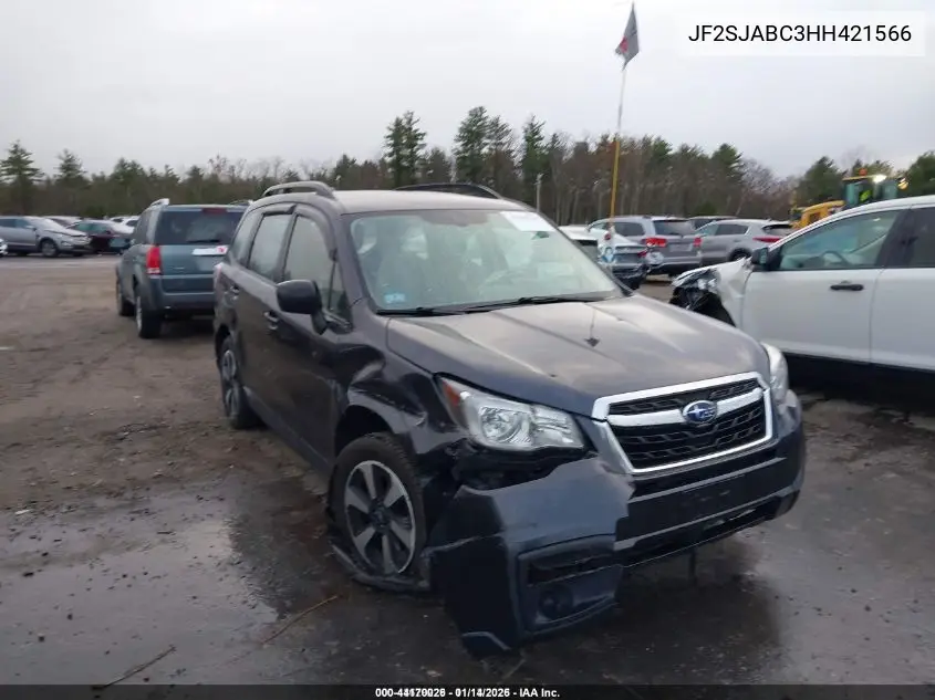 JF2SJABC3HH421566 2017 Subaru Forester 2.5I