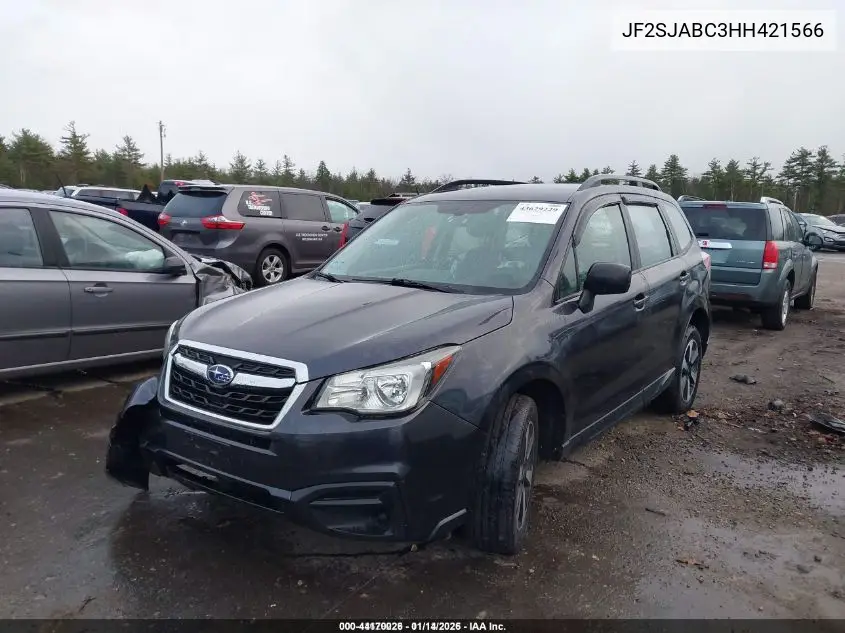JF2SJABC3HH421566 2017 Subaru Forester 2.5I