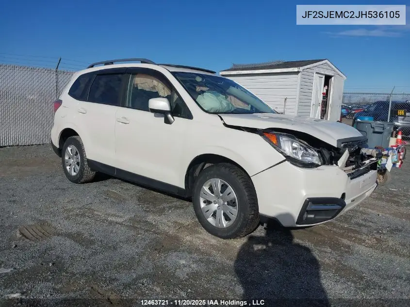 JF2SJEMC2JH536105 2018 Subaru Forester 2.5I Touring